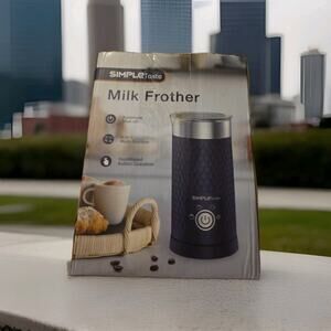SIMPLETASTE Milk Frother 4-In-1 Electric Milk Steamer Automatic Navy